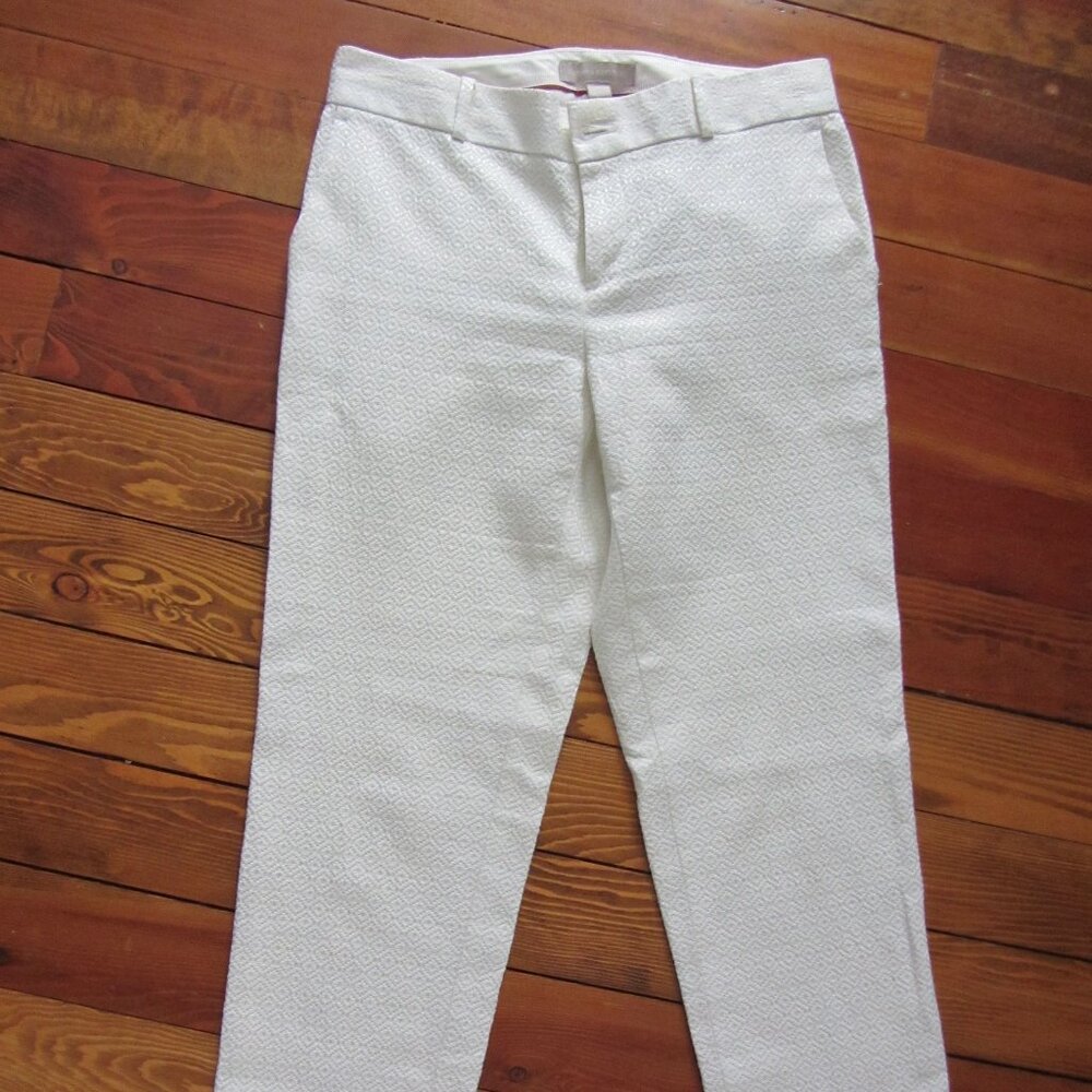 Banana Republic Straight Leg Ankle Pants in texture pattern